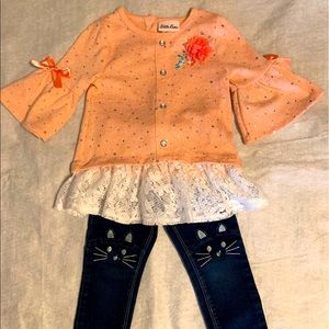 💎💕Adorable Blouse and Cute Kitty Pants💕